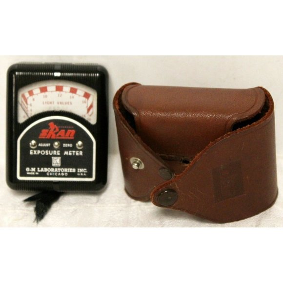 SKAN Exposure Meter with Leather Case GM Laboratories USA - Picture 1 of 10